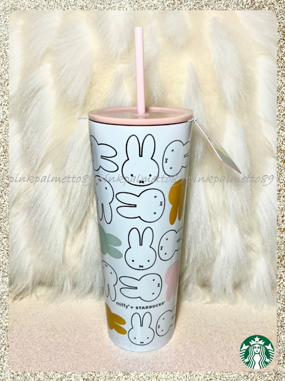 ✨🐇 NWT 2026 Miffy x Starbucks SS 26oz Cold Cup Tumbler